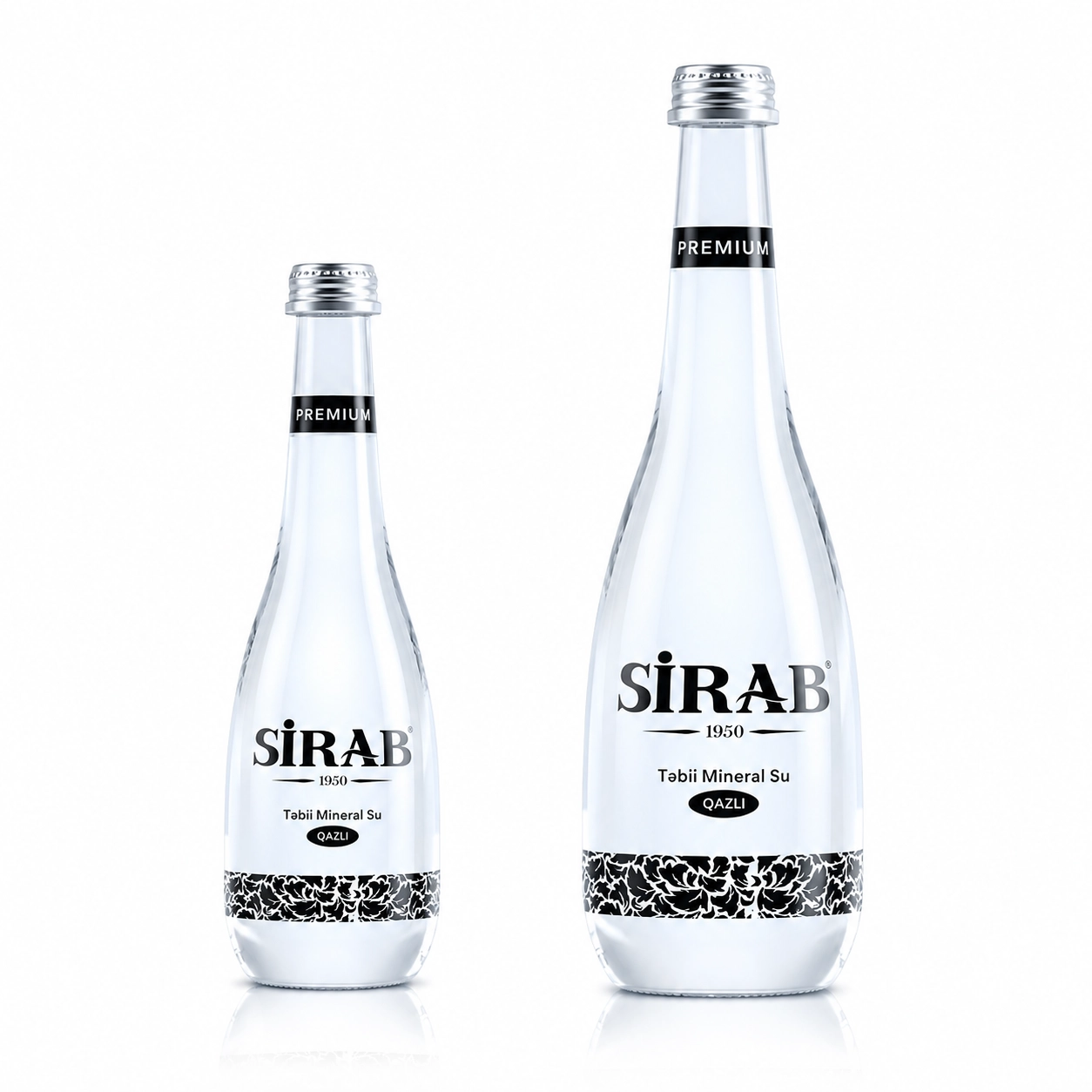 Sirab Premium Sparkling Water Glass Bottle