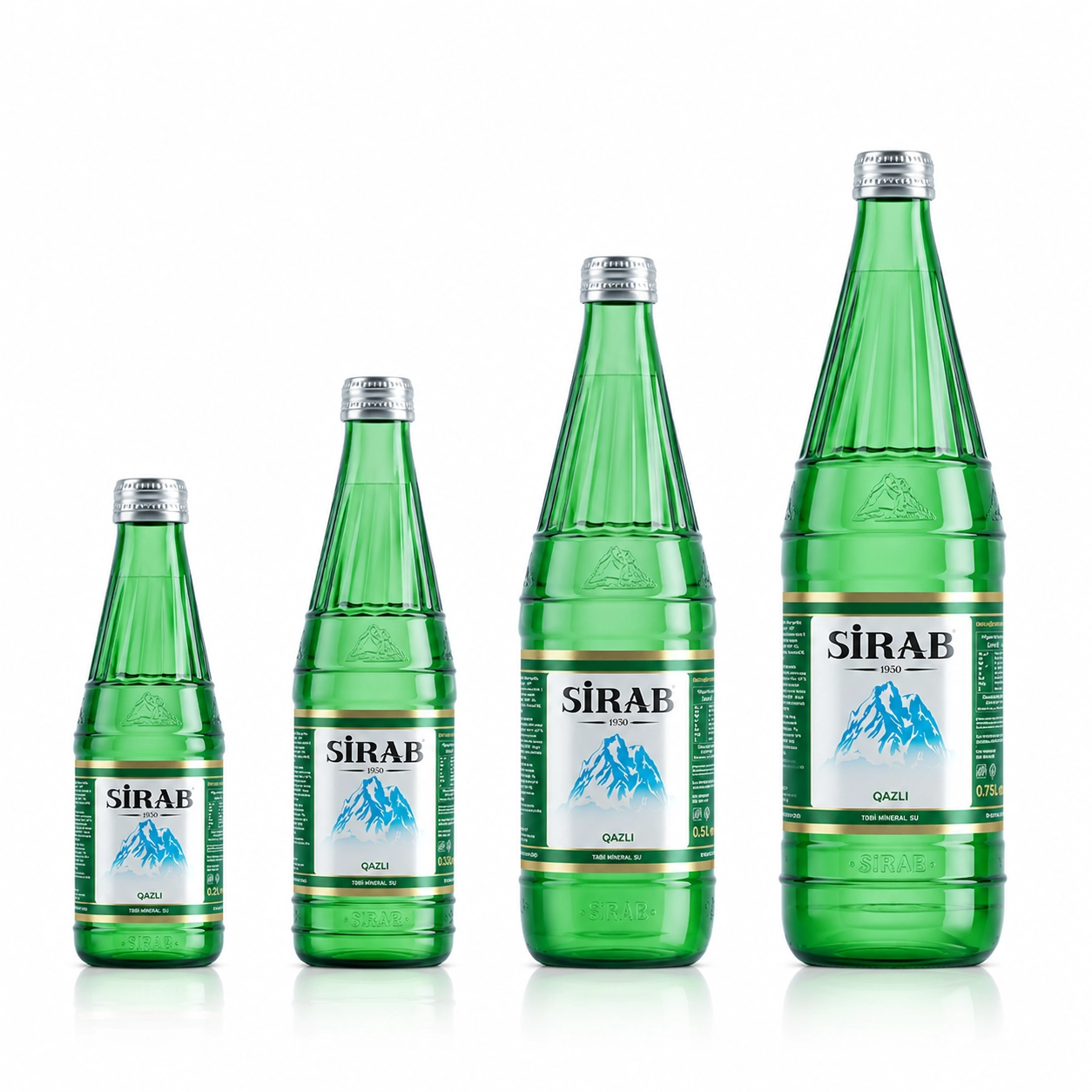 Sirab Sparkling Water Glass Bottle