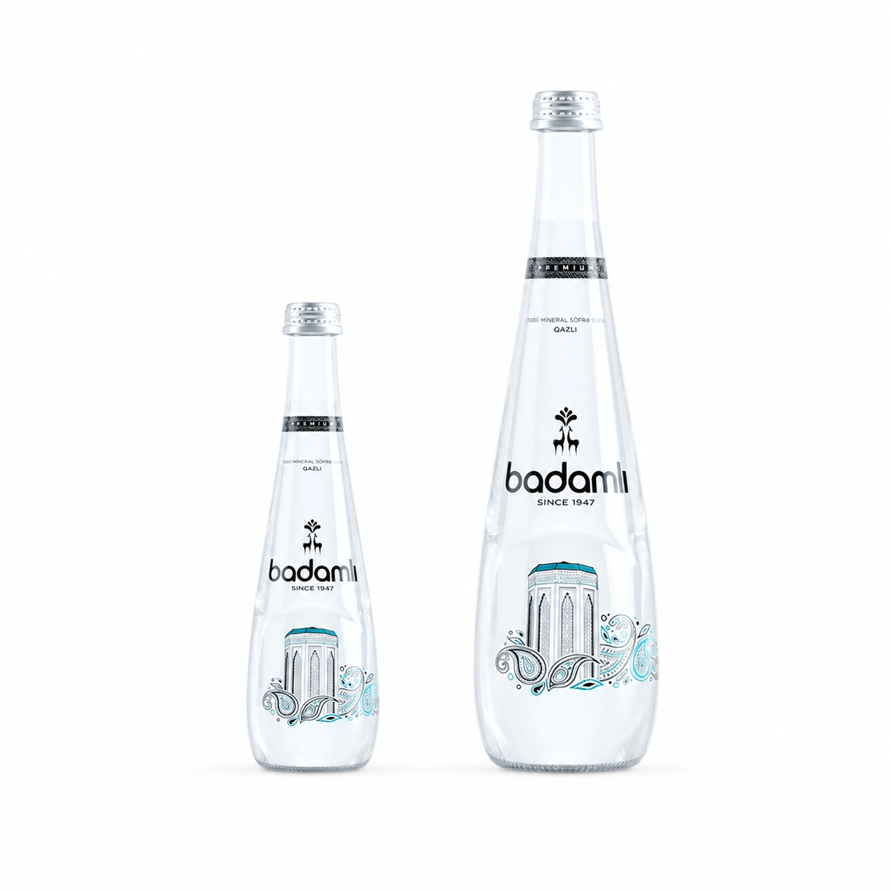 Badamli Sparkling Premium Glass Bottle