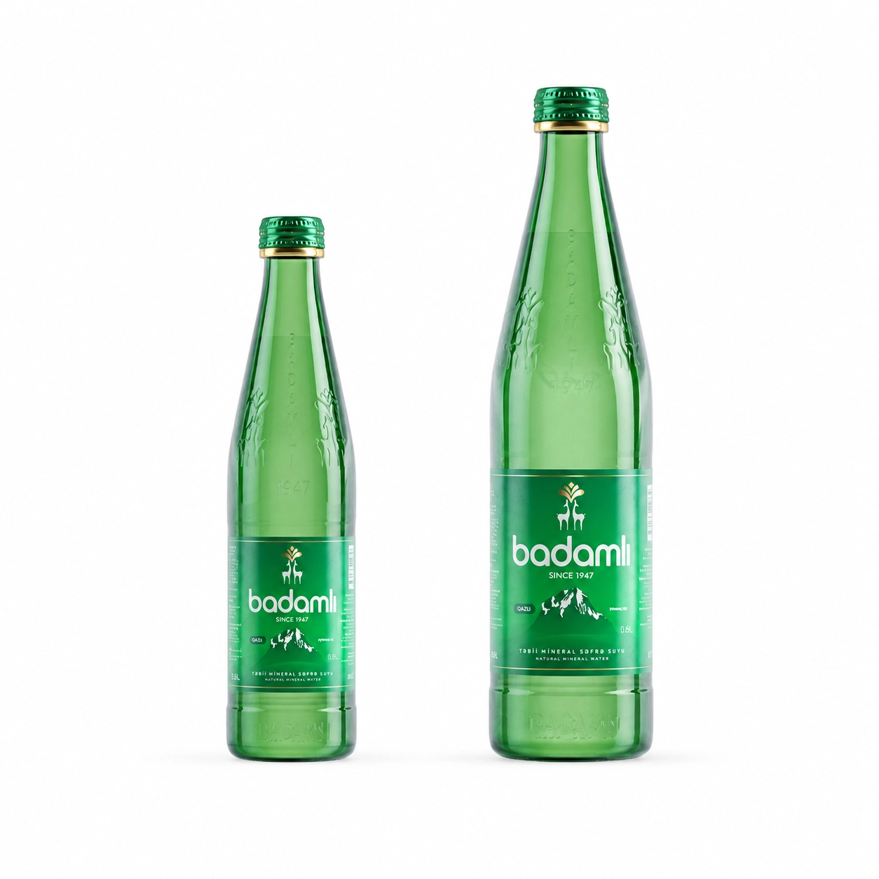 Badamli Sparkling Glass Bottle