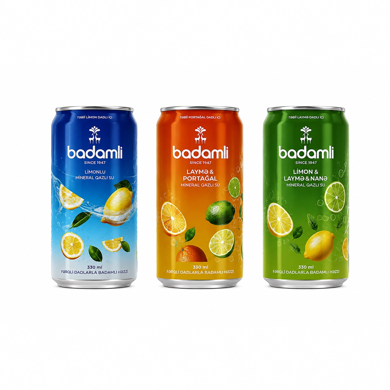 Badamli Flavoured Sparkling Water Aluminium Cans